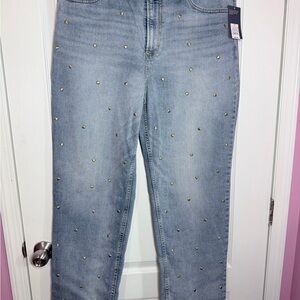 💙Universal Thread Light Blue Jeans with Gold Details